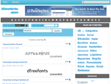 Tablet Screenshot of dfreefonts.com